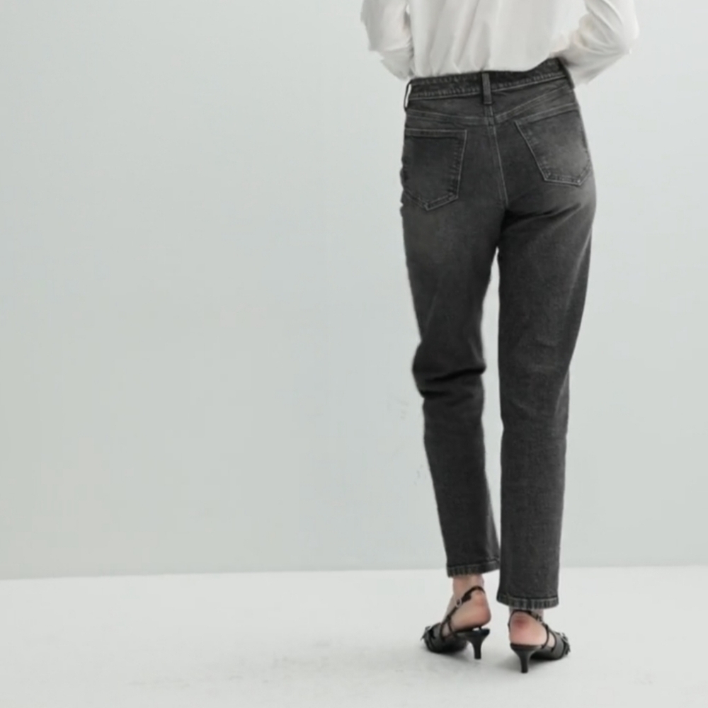 SO High Rise Button Fly Slim Straight Jeans - Picture 2 of 12